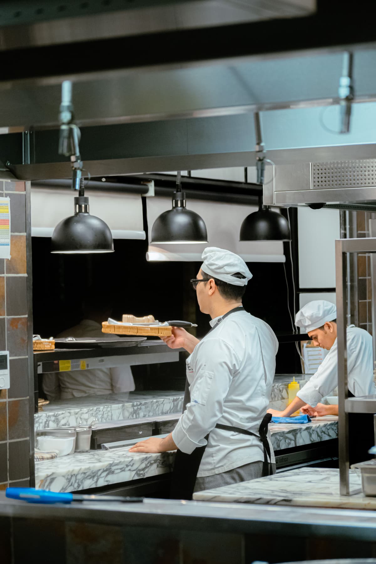 Restaurant kitchen team